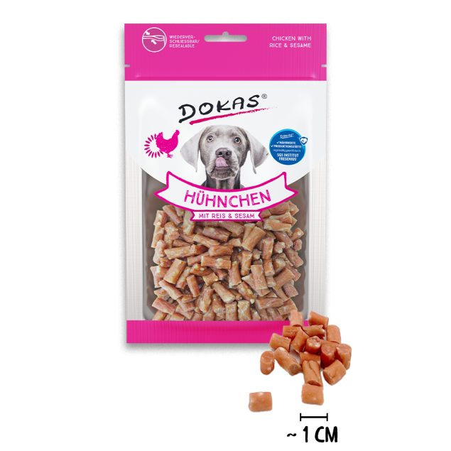 12 x Dokas Hühnchen mit Reis & Sesam a 70 g