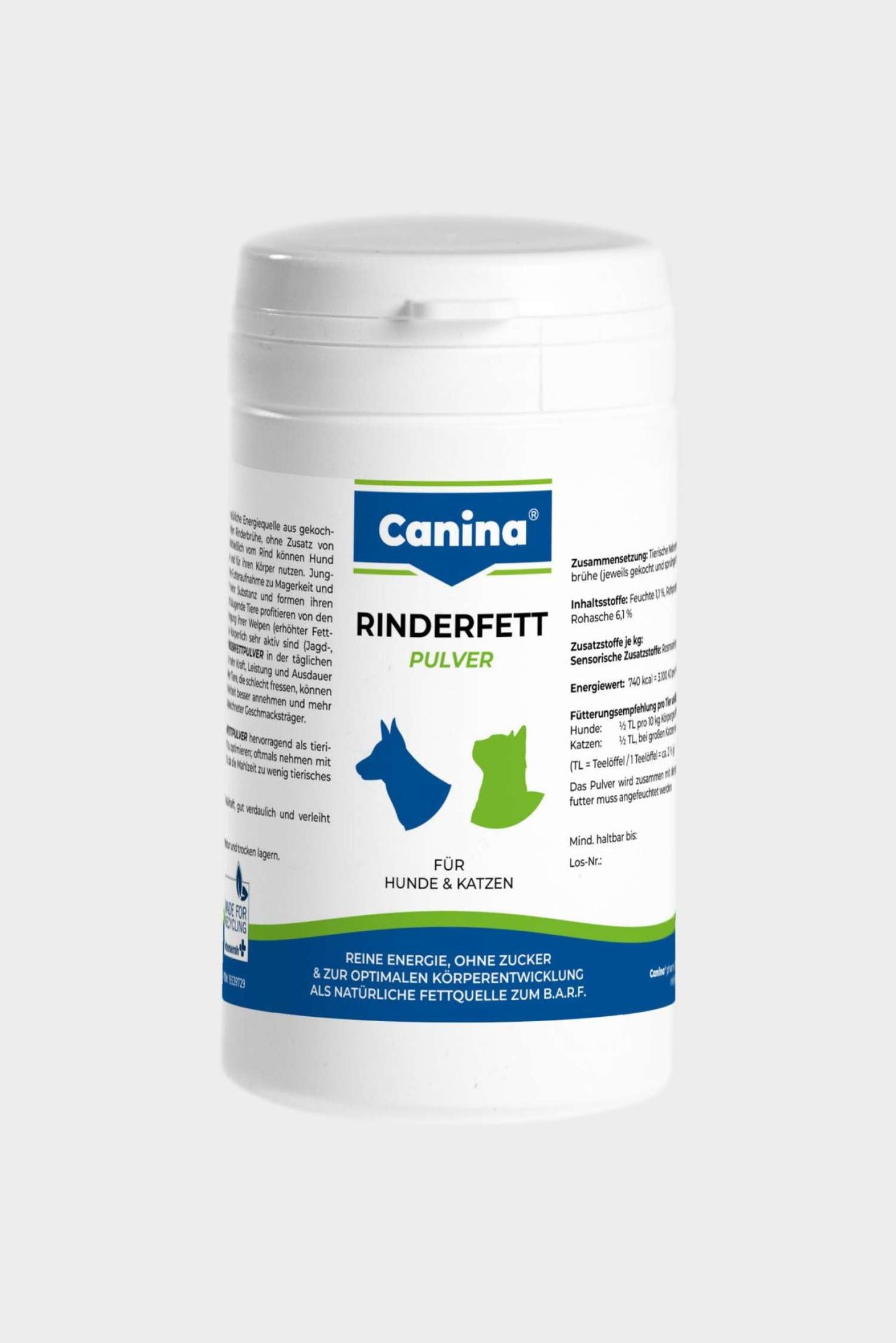 Canina® RINDERFETTPULVER | BARF-Fettquelle Hund & Katze – Bolt's Futterkiste