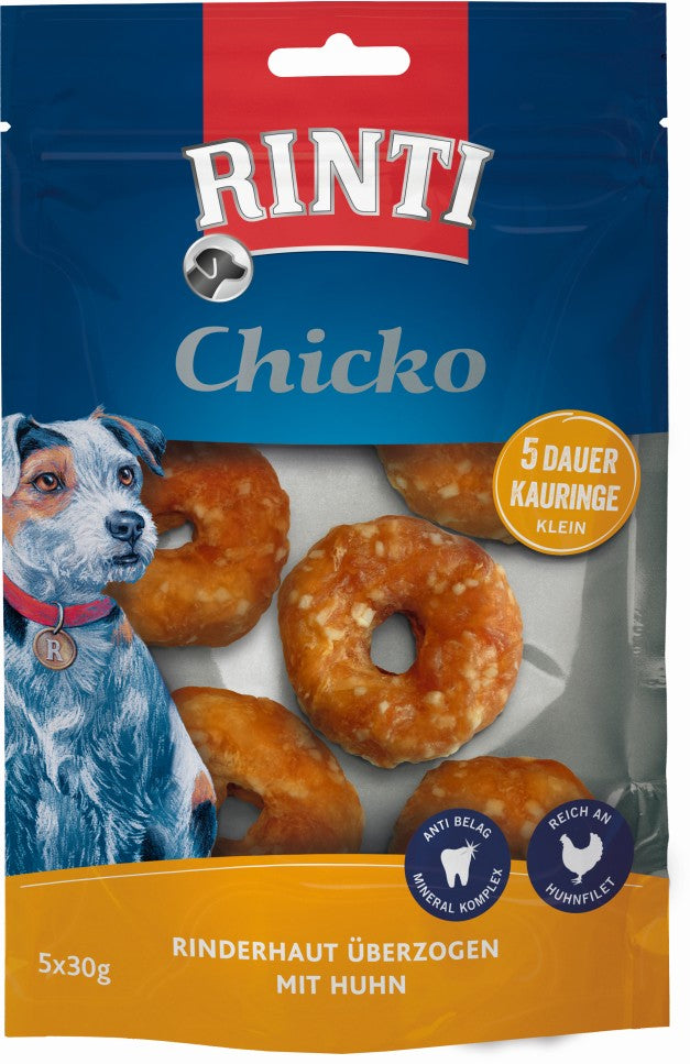 Rinti Chiko 5 Dauer Kauringe 30g - Prinz Bolt Pfotenglück