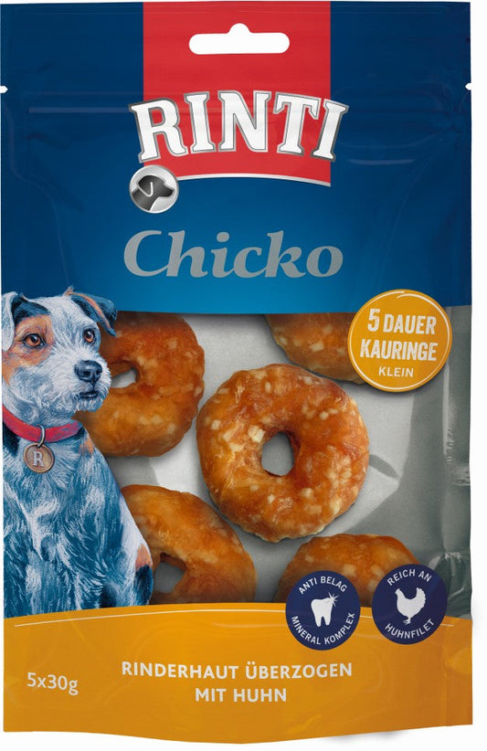 Rinti Chiko 5 Dauer Kauringe 30g - Prinz Bolt Pfotenglück
