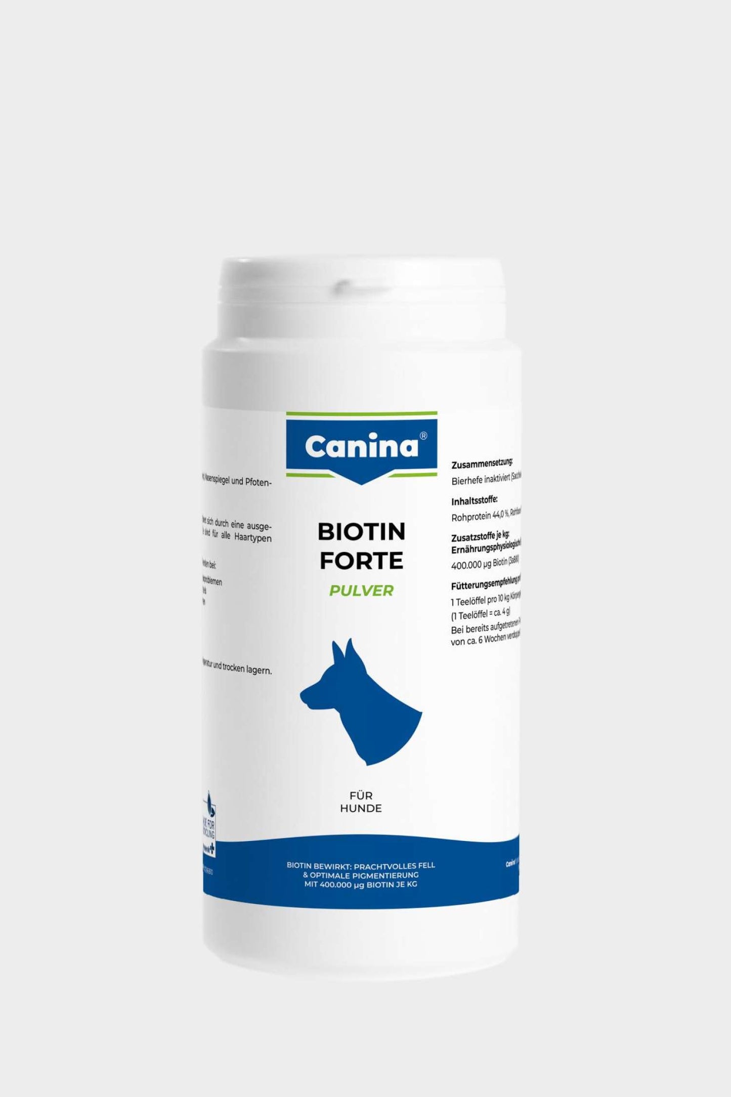Canina Biotin Forte Pulver 200g von Bolt's Futterkiste für glänzendes Fell