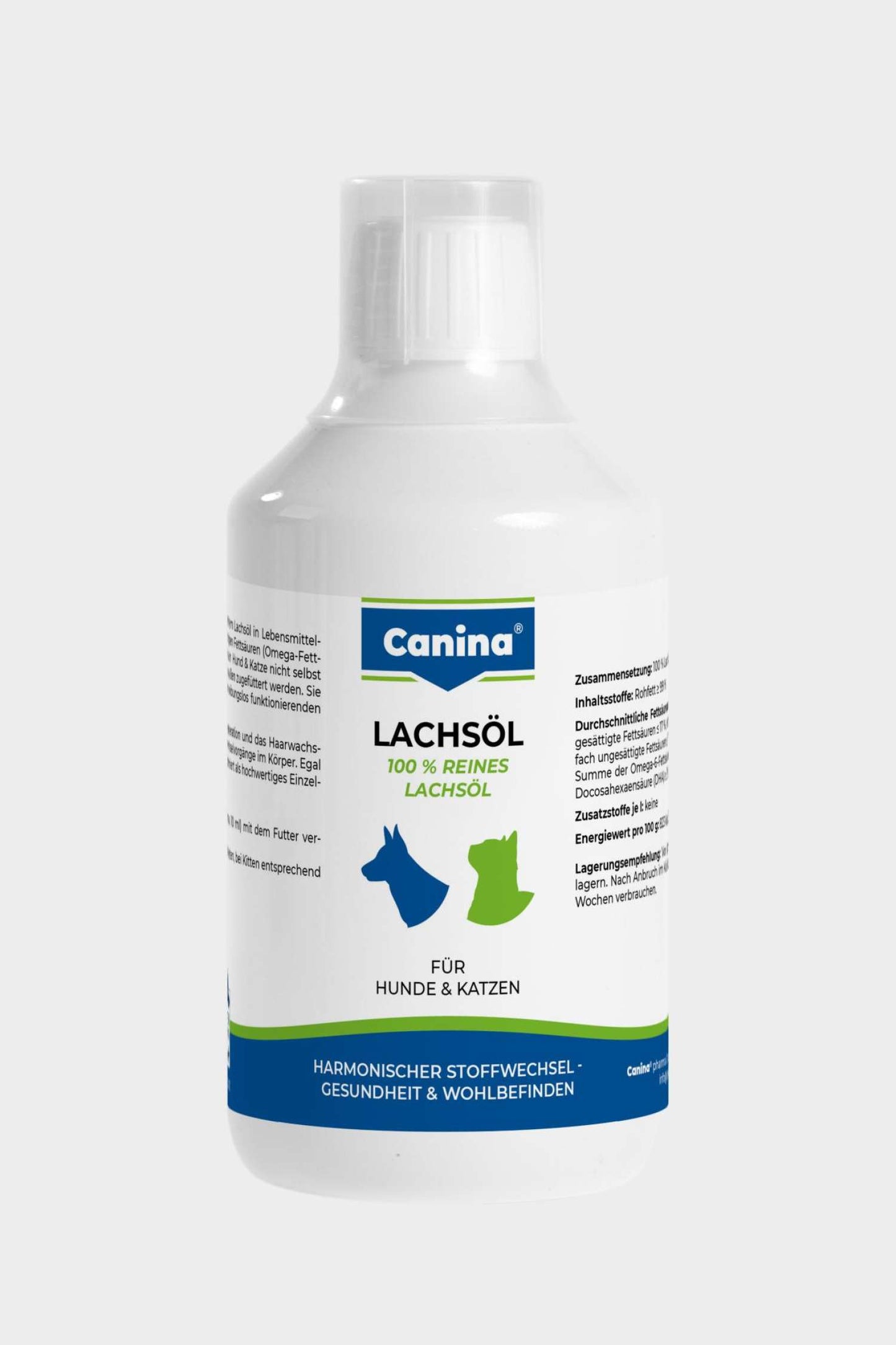 Flasche Canina Lachsöl 500ml von Bolt's Futterkiste für Haustiere