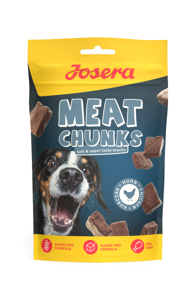 8 x Josera Meat Chunks Chicken 70g - Premium Hühnchen-Snacks für Hunde