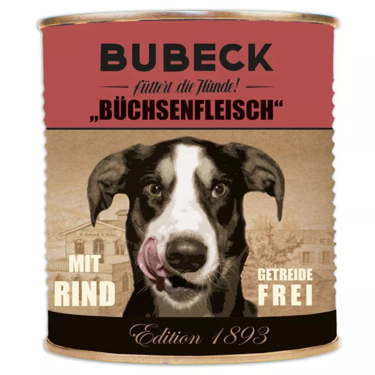 6 x Büchsenfleisch mit Rind 800g | getreidefreies Nassfutter