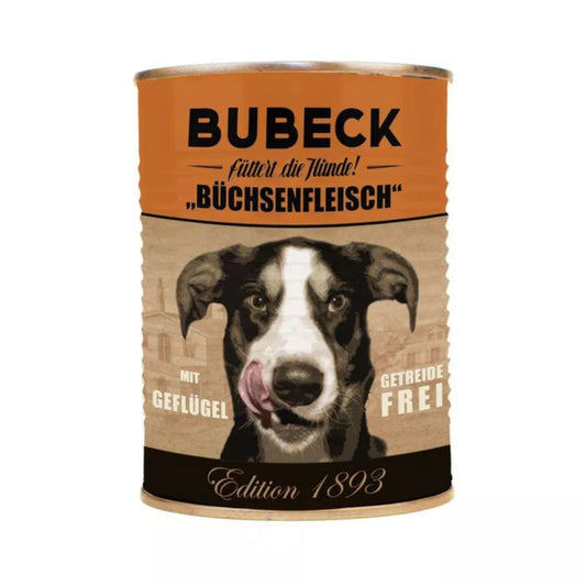 6 x Büchsenfleisch mit Geflügel 400g | getreidefreies Nassfutter