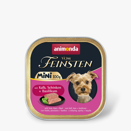 32 x Vom Feinsten Adult Mini mit Kalb Schinken + Basilikum 100 g