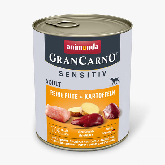 6 x animonda GranCarno Adult Sensitiv Reine Pute + Kartoffeln