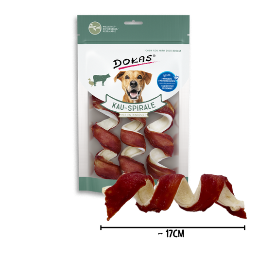 8 x Dokas Kau-Spirale mit Entenbrust a 3 Stück