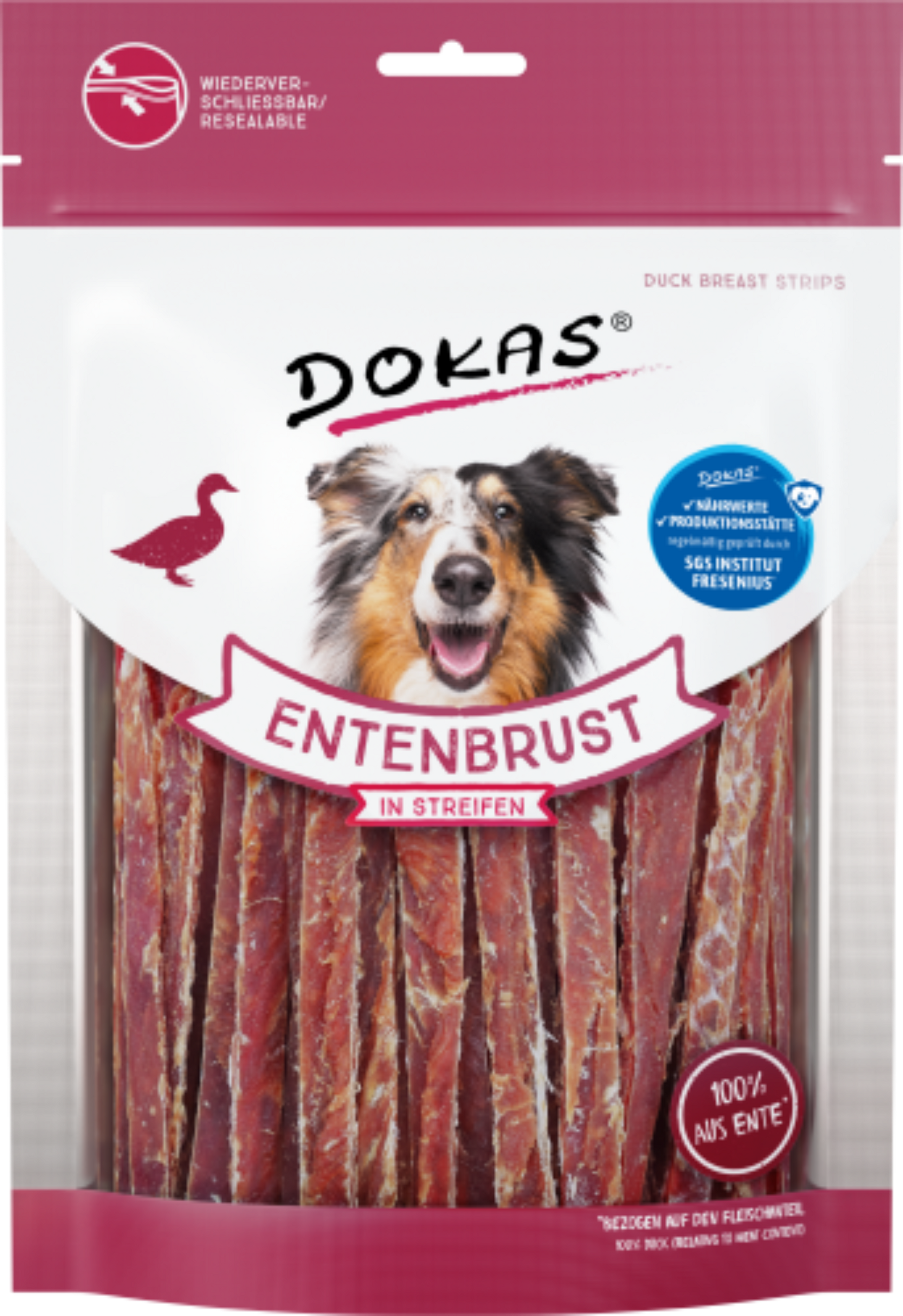 8 x Dokas Entenbrust in Streifen a 250 g