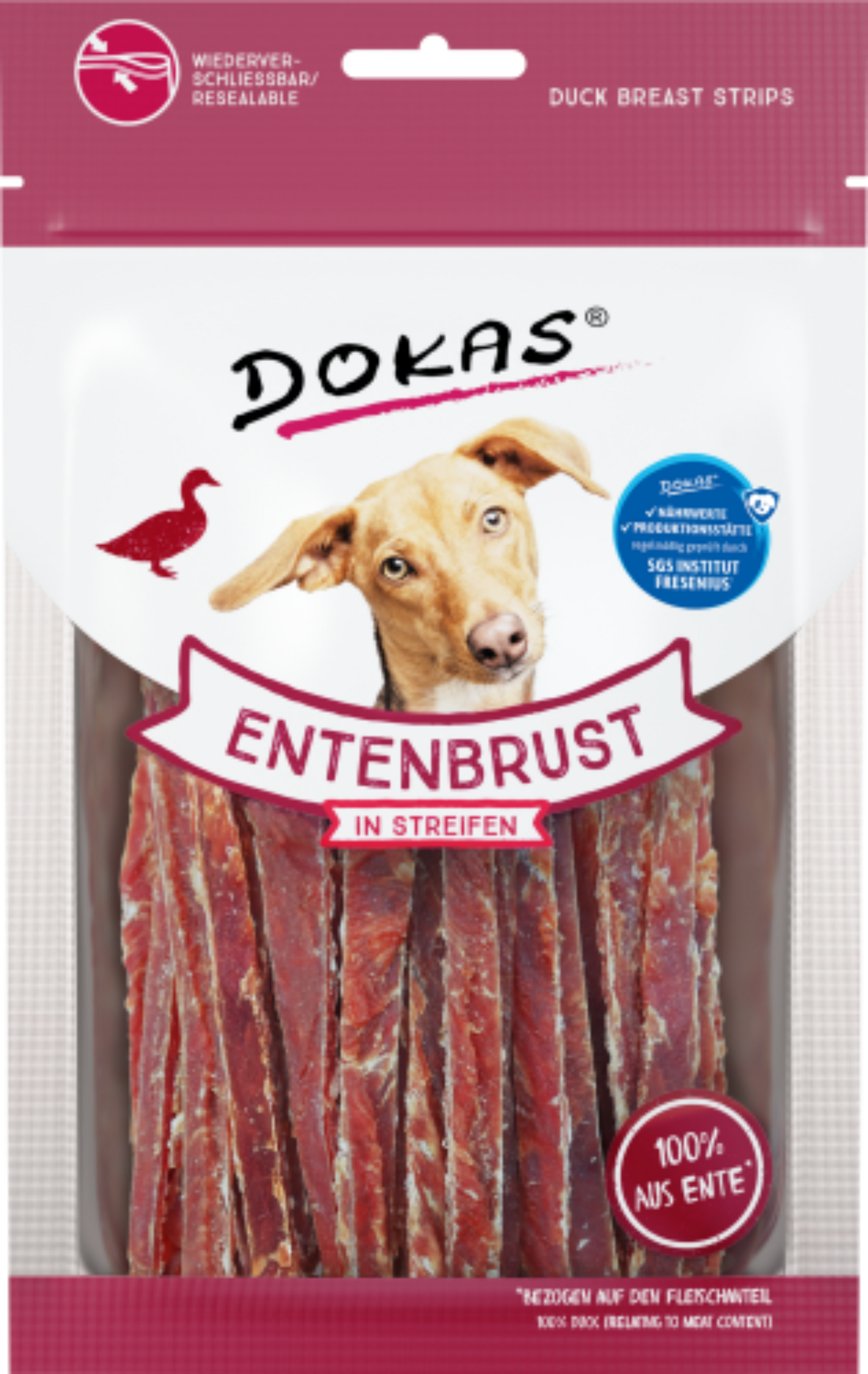 12 x Dokas Entenbrust in Streifen a 70 g