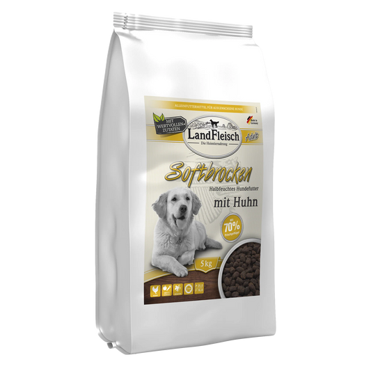 5kg - LandFleisch Dog Softbrocken mit Huhn