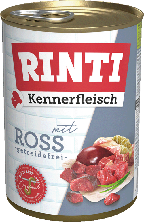 12 / 24 x Rinti Kennerfleisch Ross in der Dose - 400 / 800g