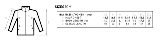 Fleecejacke von B&C - rot