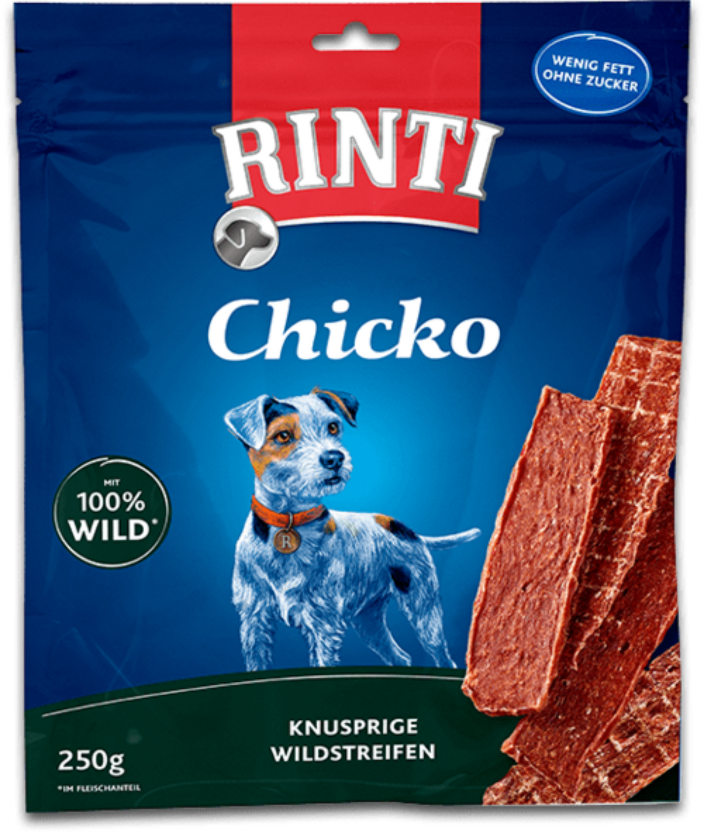 9 x Chicko Knusprige Wildstreifen Vorratspack a 250g