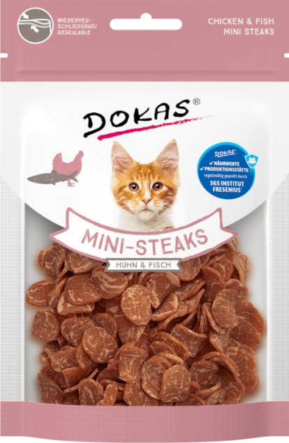 Dokas Mini Steak Huhn fisch