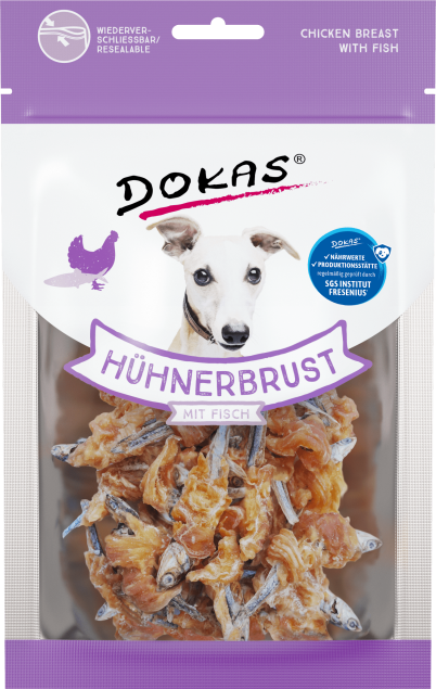 8 x Dokas Hühnerbrust mit Fisch a 70 g