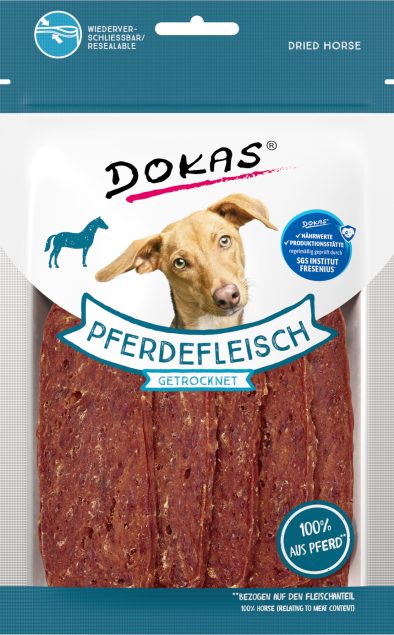 12 x Dokas Pferdefleisch getrocknet a 60 g