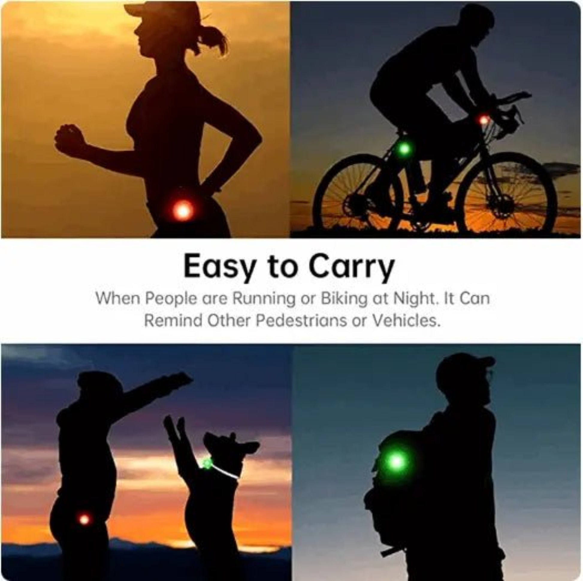 LED Halsbandanhänger wiederaufladbar per USB - Bolt´s Futterkiste