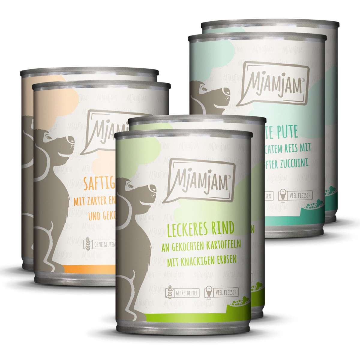 MjAMjAM – Leckere Mahlzeiten – Mixpaket I | Premium Hundefutter