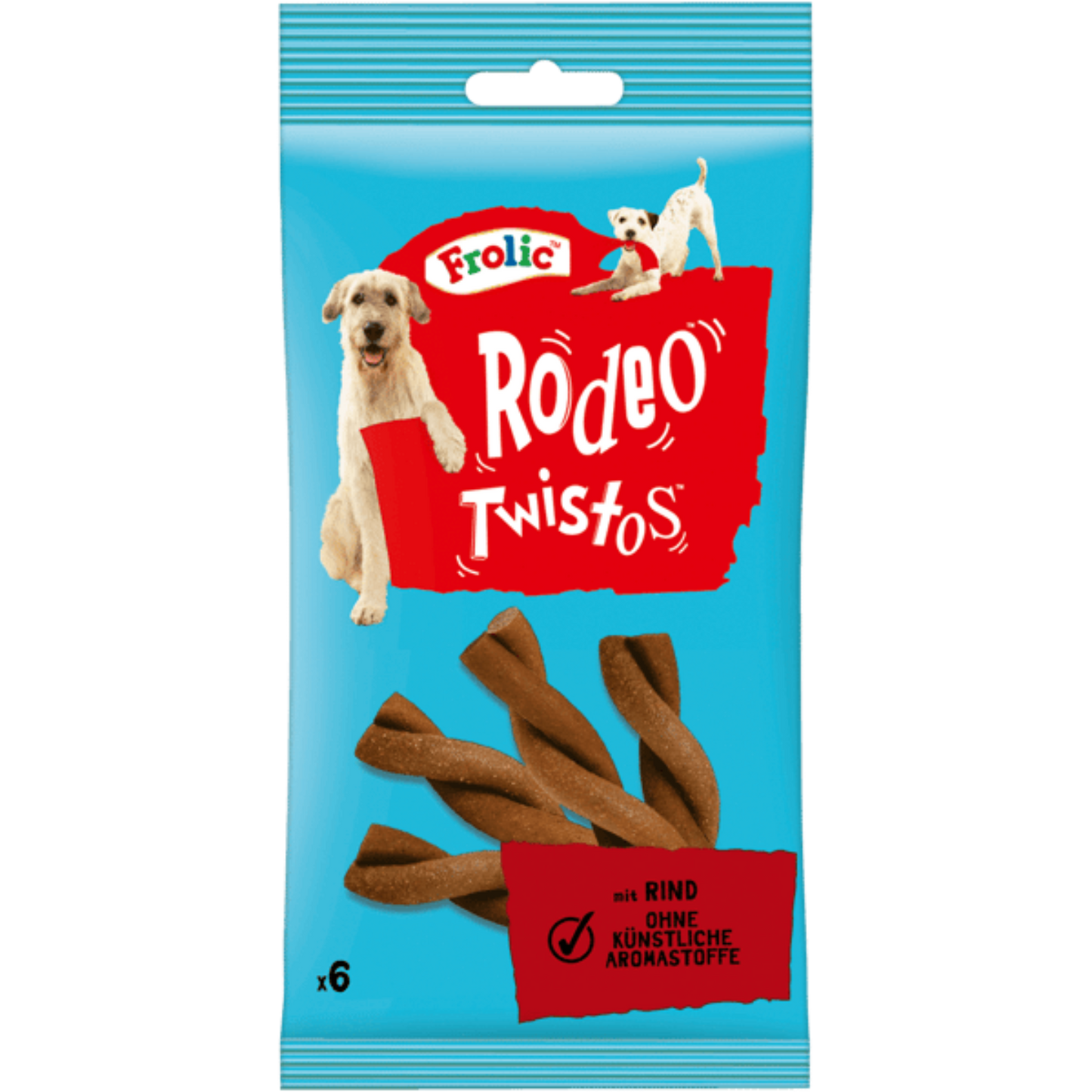 9 x FROLIC™ RODEO™ TWISTOS™ Beutel mit Rind