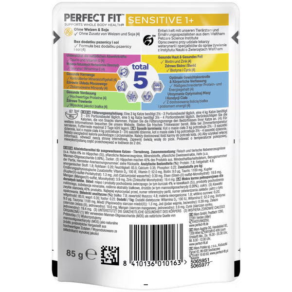 Perfect Fit Sensitive Adult 1+ Huhn in Sauce 12 x 85g