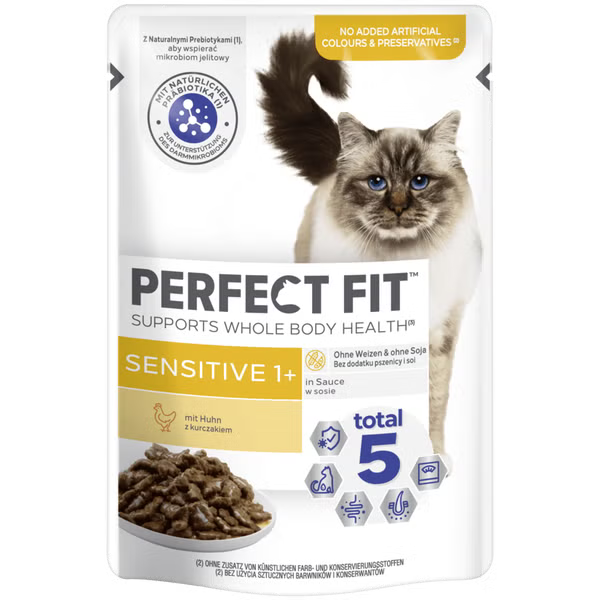 Perfect Fit Sensitive Adult 1+ Huhn in Sauce 12 x 85g