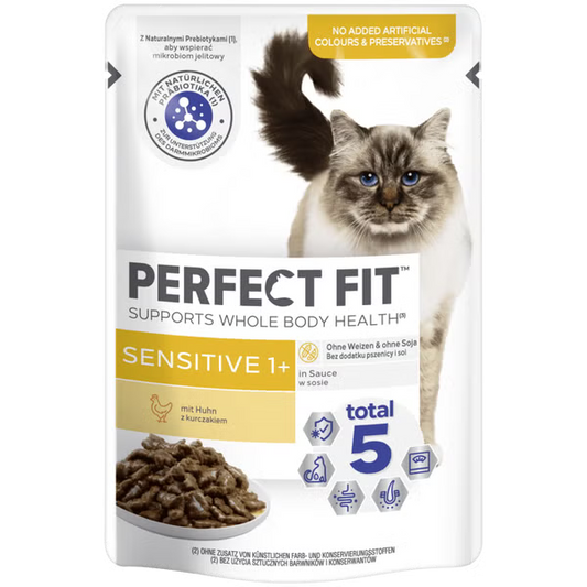 Perfect Fit Sensitive Adult 1+ Huhn in Sauce 12 x 85g