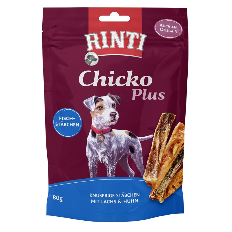 12 x Rinti Chicko Plus Fischstäbchen im Beutel a 80g