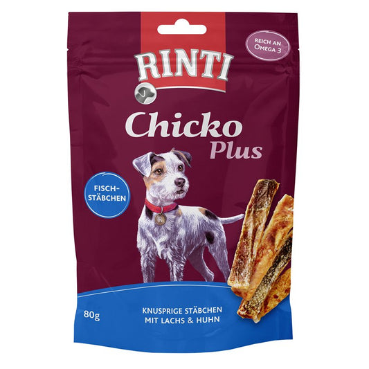 12 x Rinti Chicko Plus Fischstäbchen im Beutel a 80g