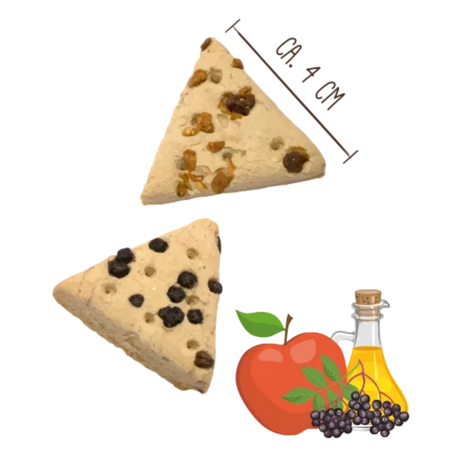 Sammy’s Fruchtscheiben 4x800g, Hundesnack mit Apfel und Holunder ausgepackt, ohne Zusatzstoffe. Bei Bolt´s Futterkiste.