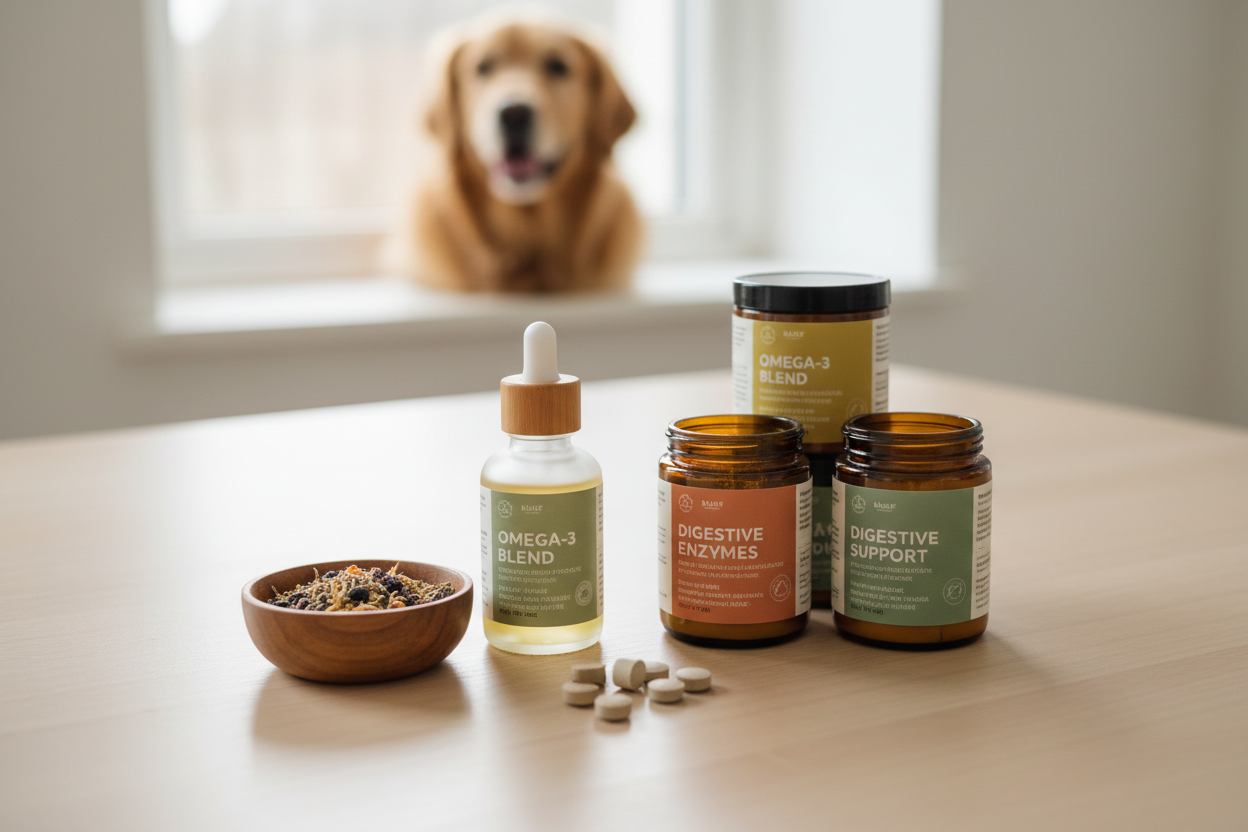 BARF-Zusätze und Nahrungsergänzung – Öle und Vitamine für Hunde