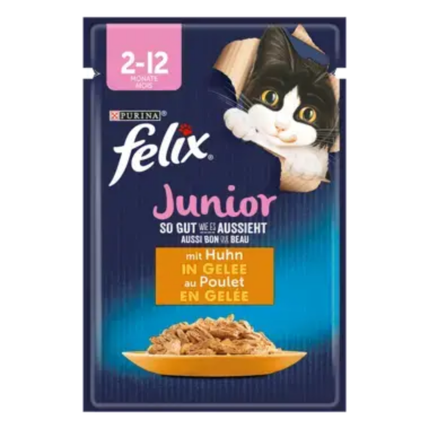 26 x FELIX So gut wie es aussieht Junior mit Huhn a 85g