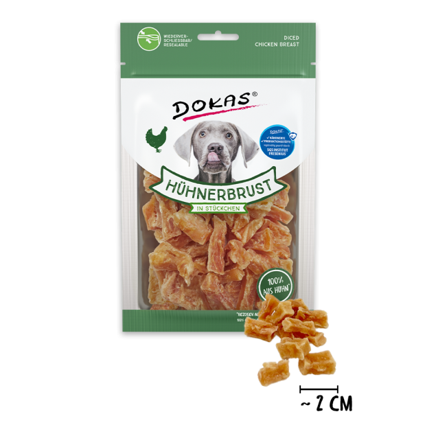 10 x Dokas Hühnerbrust in Stückchen a 70 g