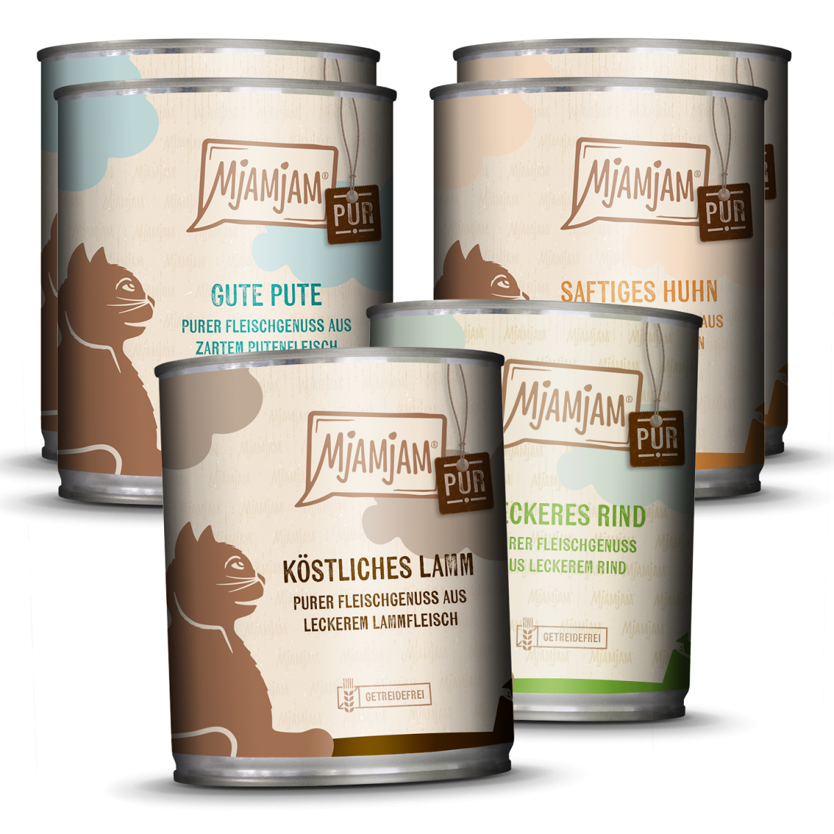 MjAMjAM - purer Fleischgenuss Mixpaket V für deine Katze