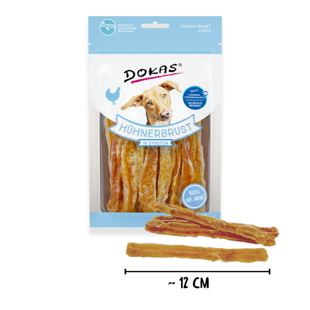 11 x Dokas Hühnerbrust in Streifen a 70 g