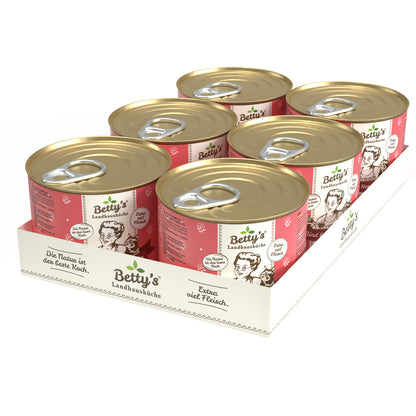 Betty`s Landhausküche Rind & Herz 6 x 200g