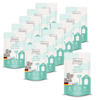 MjAMjAM - Quetschie - gute Pute an gekochtem Reis mit gedämpfter Zucchini