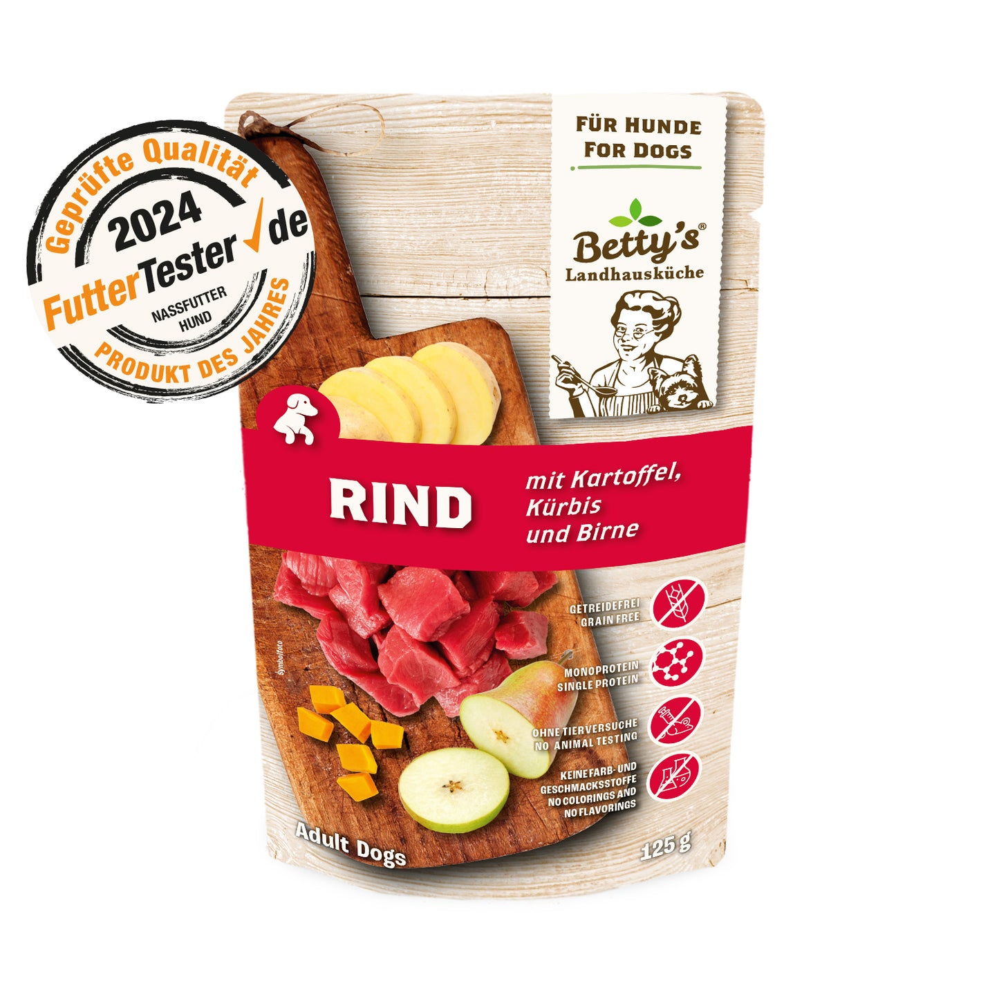 Betty’s Landhausküche Frischebeutel Rind mit Kartoffel 125g