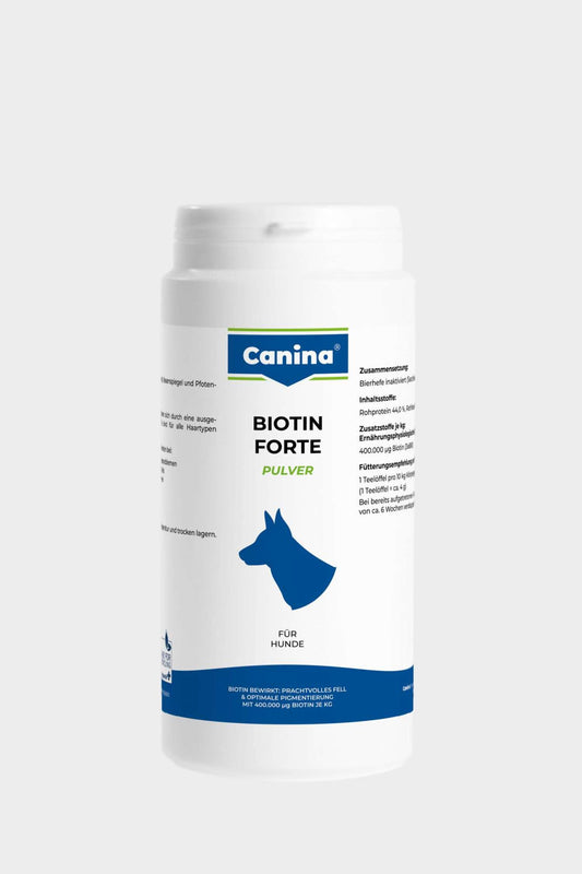 Canina Biotin Forte Pulver 200g von Bolt's Futterkiste für glänzendes Fell