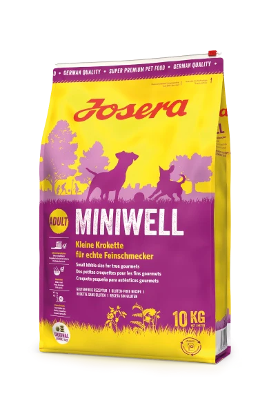 Josera Miniwell Hundefutter 10kg Sack für kleine Hunde