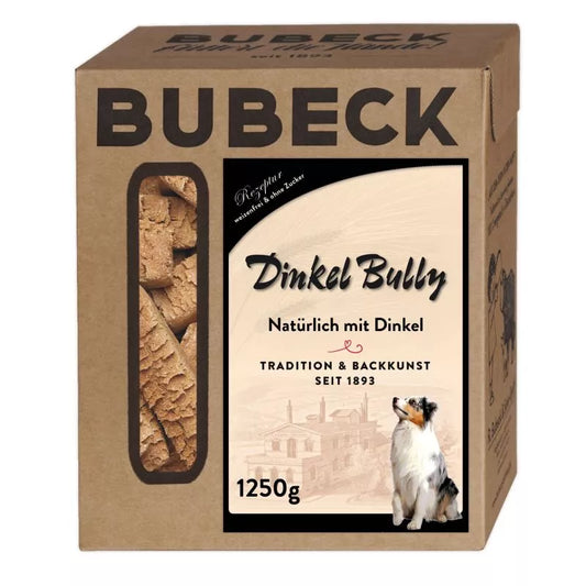 Bubeck Dinkel Bully Biskuit 3 x 1250g | weizenfreie Hundekuchen