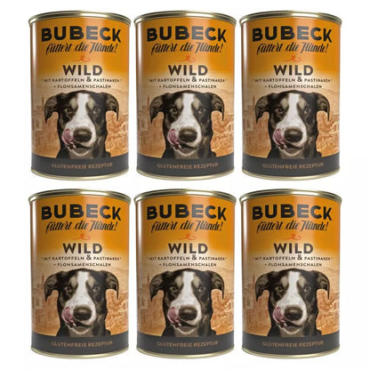 Bubeck Wild mit Kartoffeln und Pastinaken 400g | getreidefreies Nassfutter