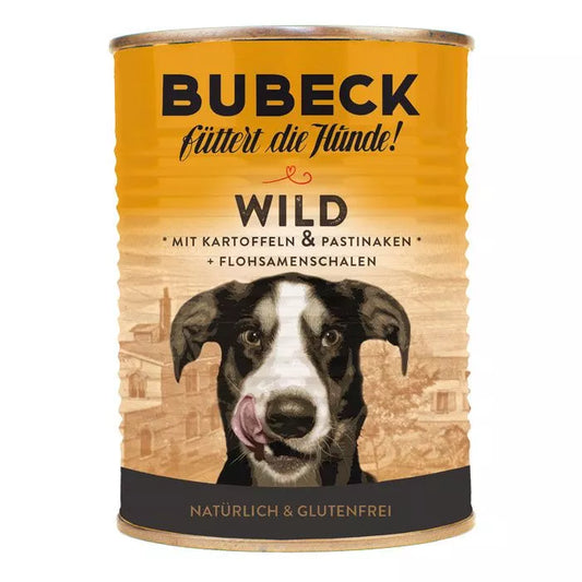 Bubeck Wild mit Kartoffeln und Pastinaken 400g | getreidefreies Nassfutter