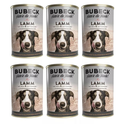 Bubeck Lamm mit Reis und Hüttenkäse 400g | single Protein Nassfutter