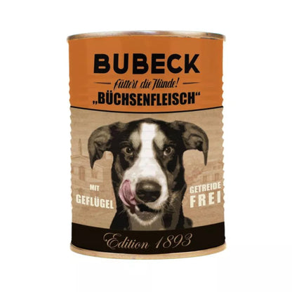 6 x Büchsenfleisch mit Geflügel 800g | getreidefreies Nassfutter