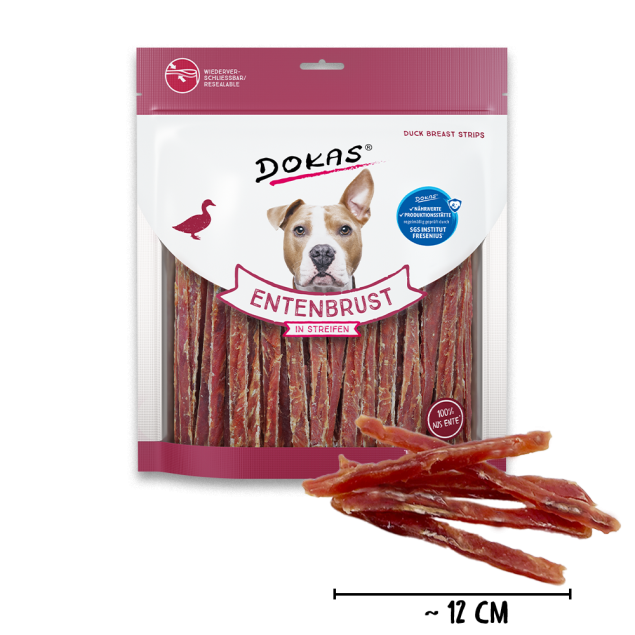6 x Dokas Entenbrust in Streifen a 500 g inhalt