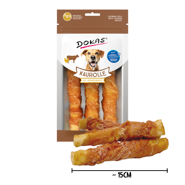 6 x Dokas Kaurolle mit Hühnerbrust Medium a 150 g