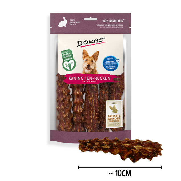 7 x Dokas Kaninchen-Rücken a 120 g