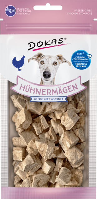 7 x Dokas Hühnermägen gefriergetrocknet a 20g