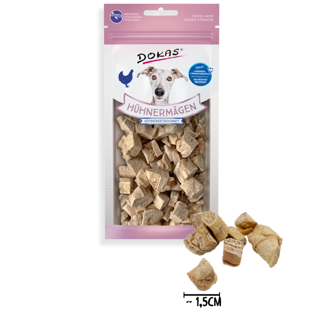 7 x Dokas Hühnermägen gefriergetrocknet a 20g